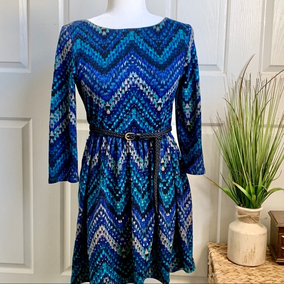 AUW Dresses & Skirts - ‼️CLEARANCE‼️Now $7! Printed Blue Dress